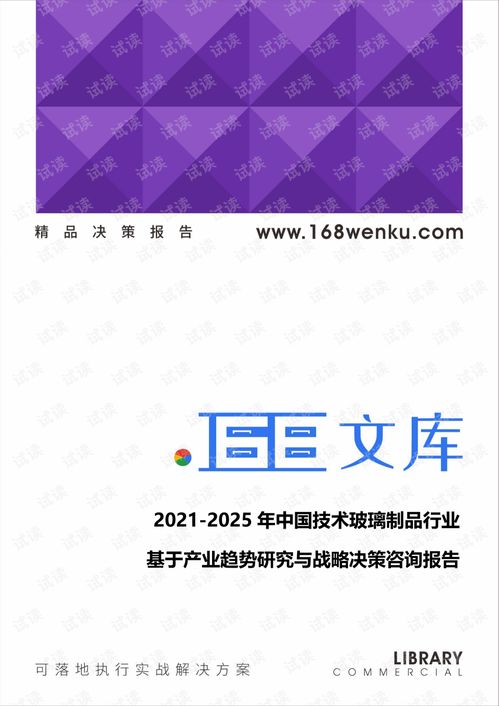 2021-2025年中國技術玻璃制品行業產業趨勢研究與戰略決策咨詢報告